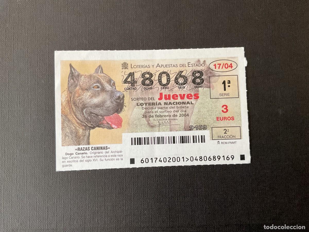 Nationale spanische Lotterie: DECIMO LOTERIA JUEVES N&ordm; 48068 SORTEO 17 A&Ntilde;O 2004