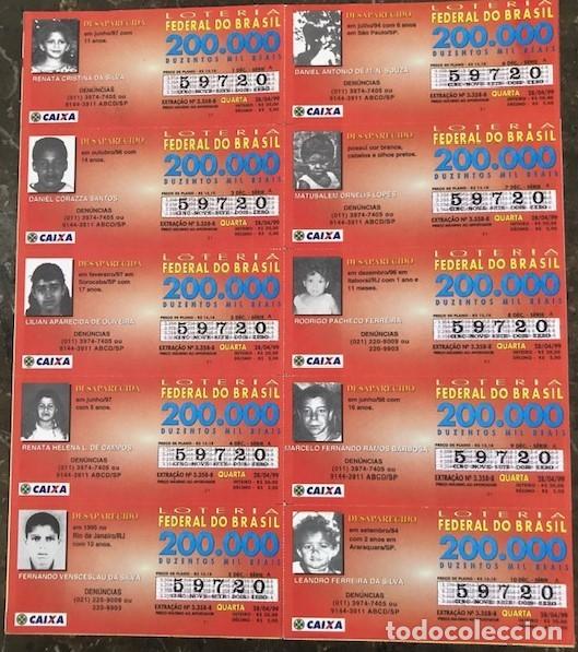 Loterie Nationale: BILLETE COMPLETO DE 10 DECIMOS DE LOTERIA DEL BRASIL