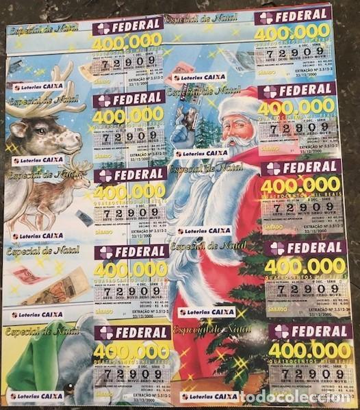 Loterie Nationale: BILLETE COMPLETO DE 10 DECIMOS DE LOTERIA DEL BRASIL