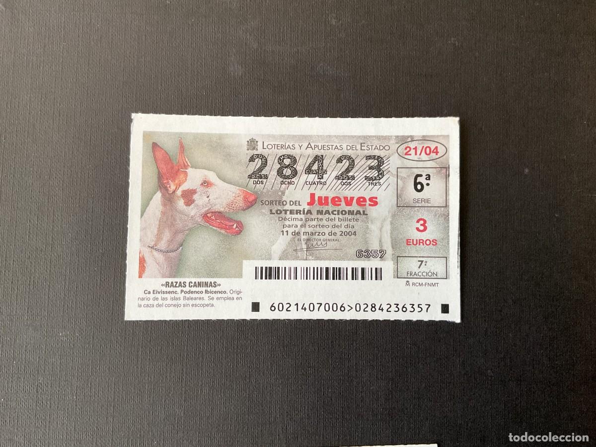 Loterie Nationale: DECIMO LOTERIA JUEVES N&ordm; 28423 SORTEO 21 A&Ntilde;O 2004