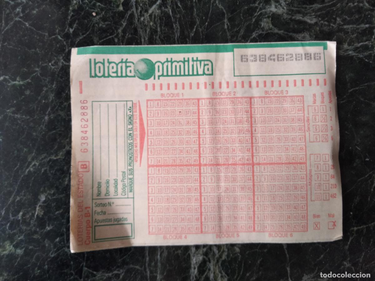 Loterie Nationale: Loter&iacute;a primitiva. Sin cumplimentar