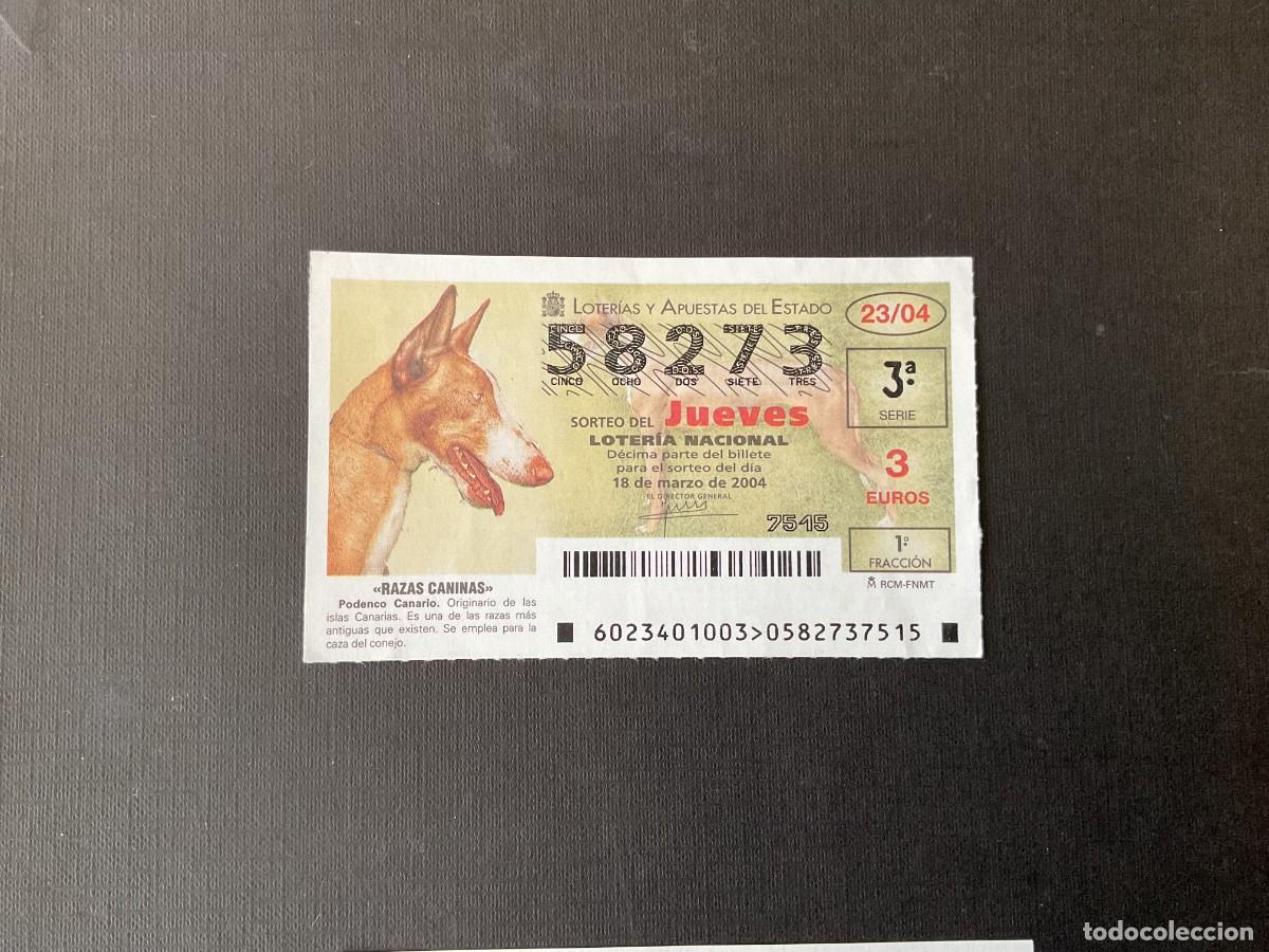 Loterie Nationale: DECIMO LOTERIA JUEVES N&ordm; 58273 SORTEO 23 A&Ntilde;O 2004