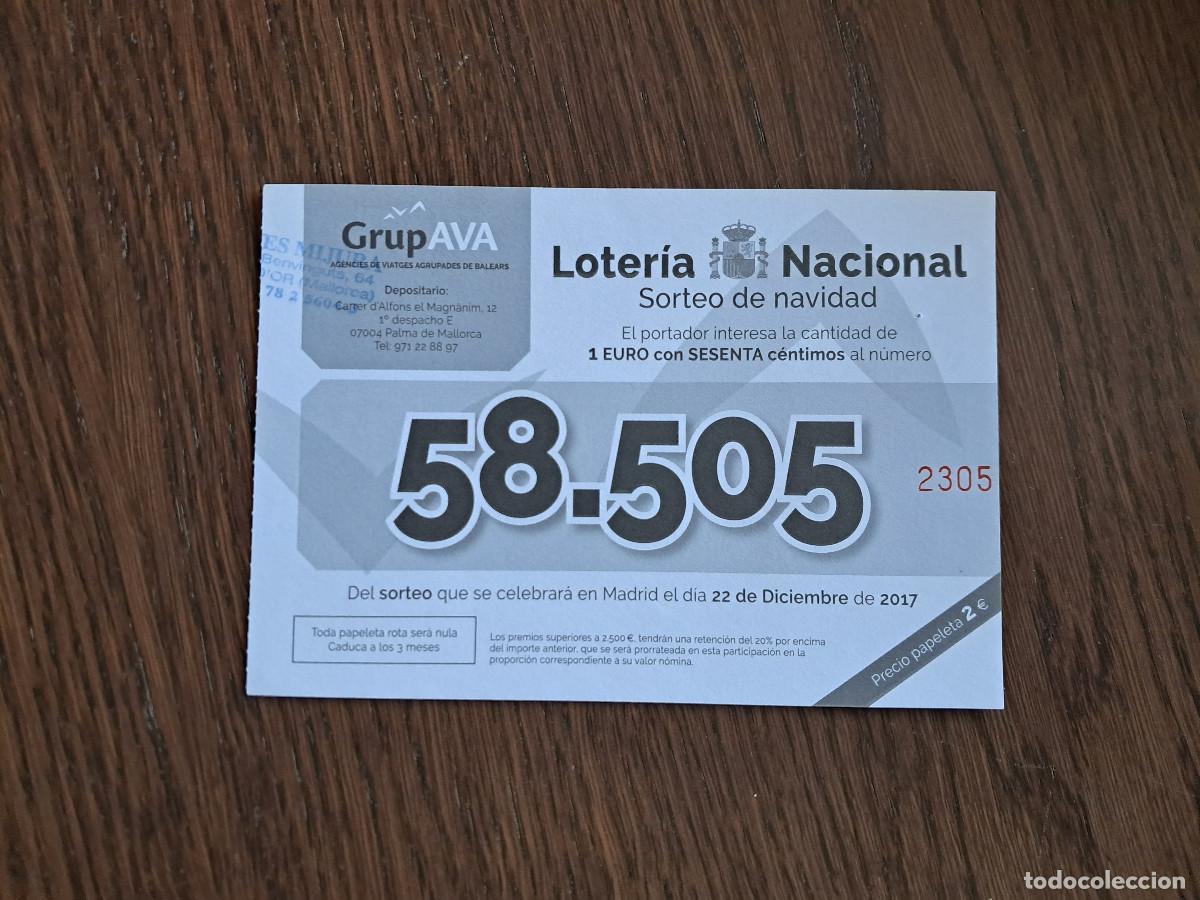 Nationale spanische Lotterie: participaci&oacute;n loter&iacute;a de navidad 22-12-17, grup ava, ag&egrave;ncies de viatges, Palma de Mallorca.