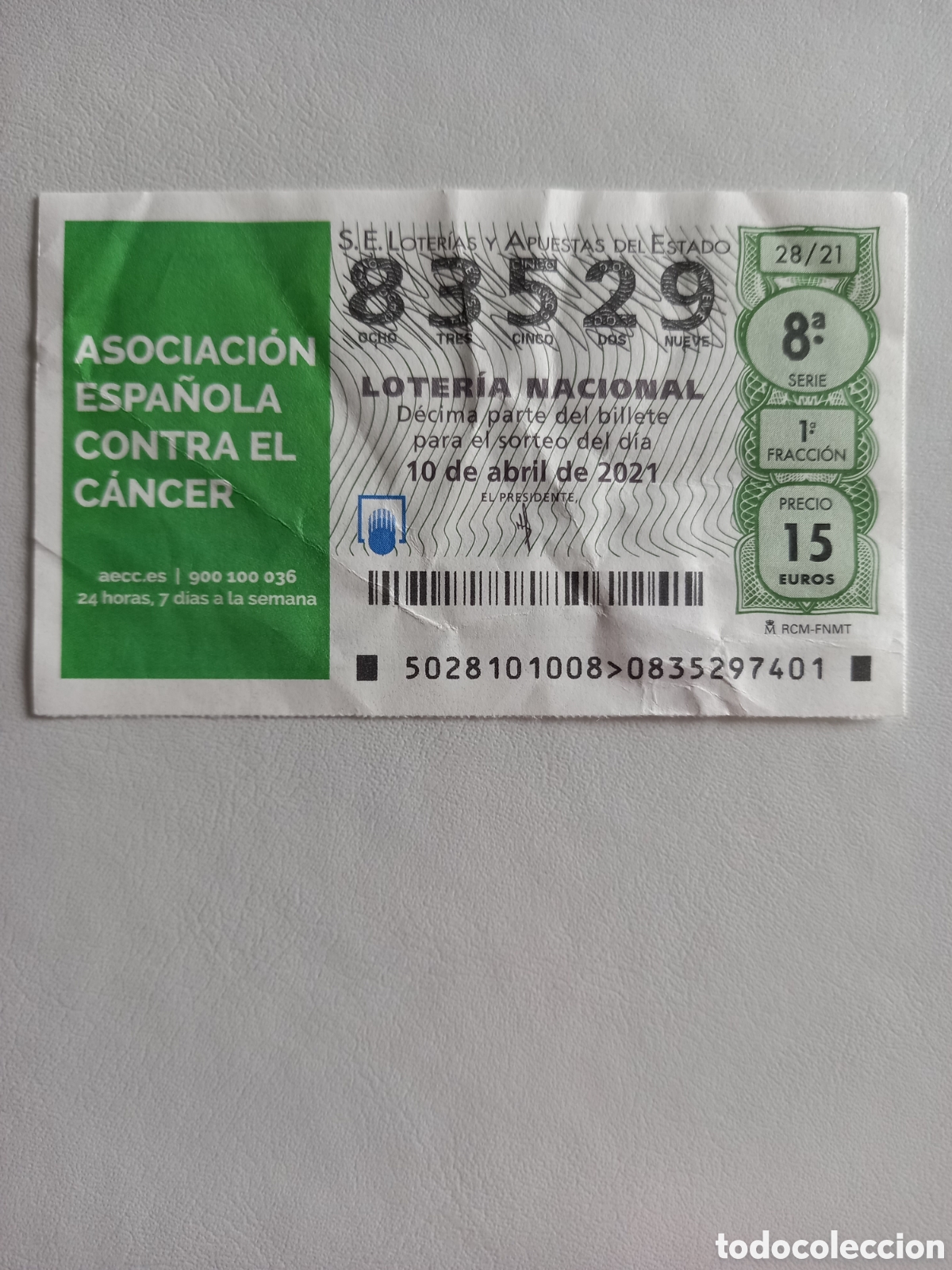 National Spanish Lottery: LOTER&Iacute;A 10 ABRIL 2021 - ASOCIACI&Oacute;N ESPA&Ntilde;OLA CONTRA EL C&Aacute;NCER