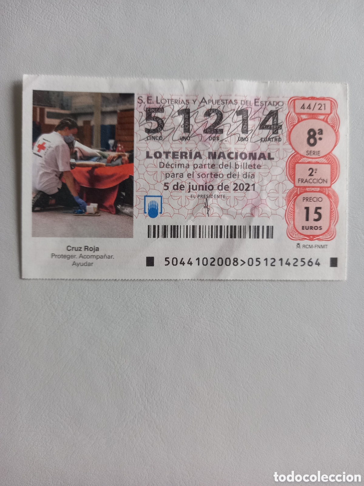 National Spanish Lottery: LOTER&Iacute;A 5 JUNIO 2021 - CRUZ ROJA. PROTEGER. ACOMPA&Ntilde;AR. AYUDAR