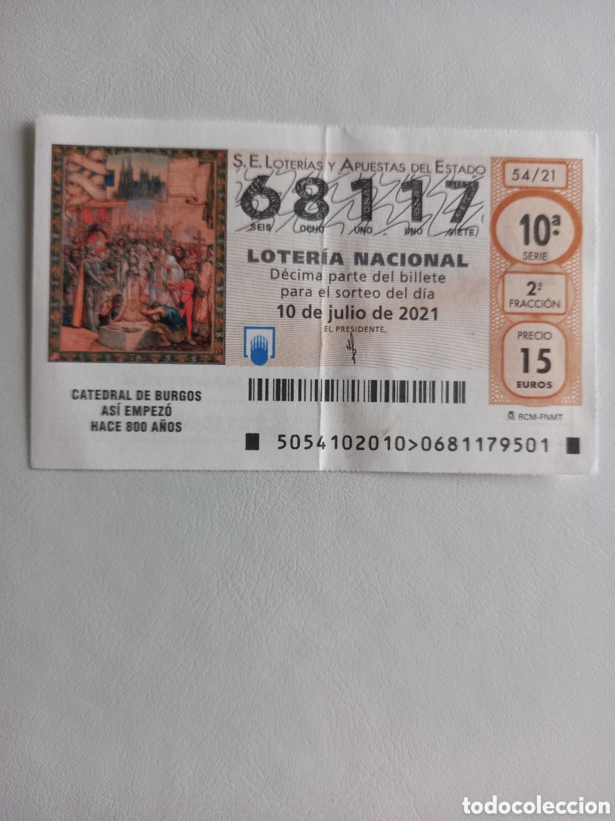 National Spanish Lottery: LOTER&Iacute;A 10 JULIO 2021 - CATEDRAL DE BURGOS, AS&Iacute; EMPEZ&Oacute; HACE 800 A&Ntilde;OS