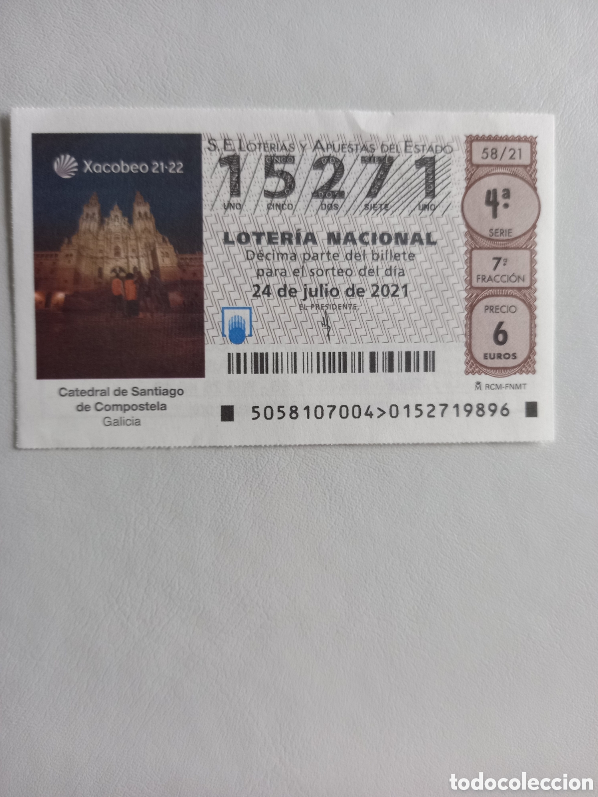 National Spanish Lottery: LOTER&Iacute;A 24 JULIO 2021 - CATEDRAL DE SANTIAGO DE COMPOSTELA (GALICIA)