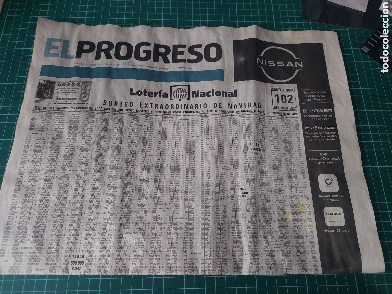 Nationale spanische Lotterie: 2024 LOTERIA NACIONAL EL PROGRESO HOJA NUMEROS PREMIADOS