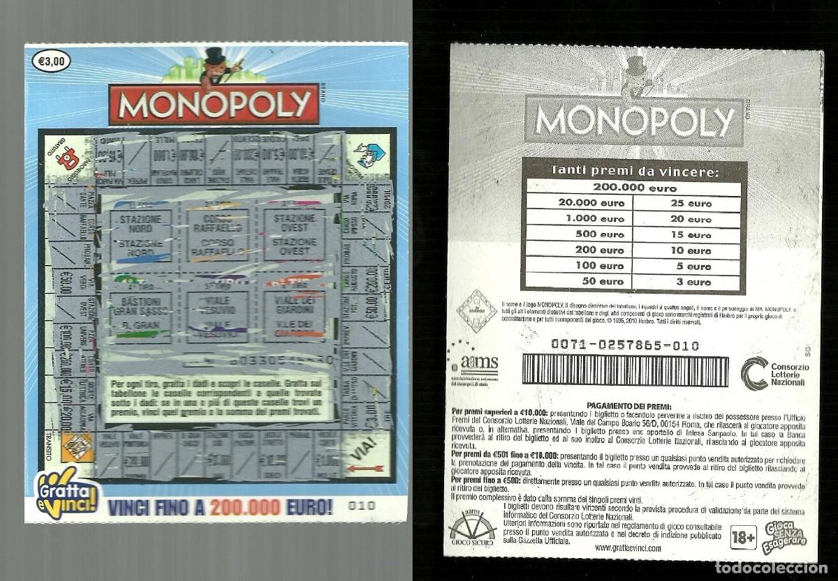 Loterie Nationale: Gratta e Vinci - Monopoli - Lotto 71