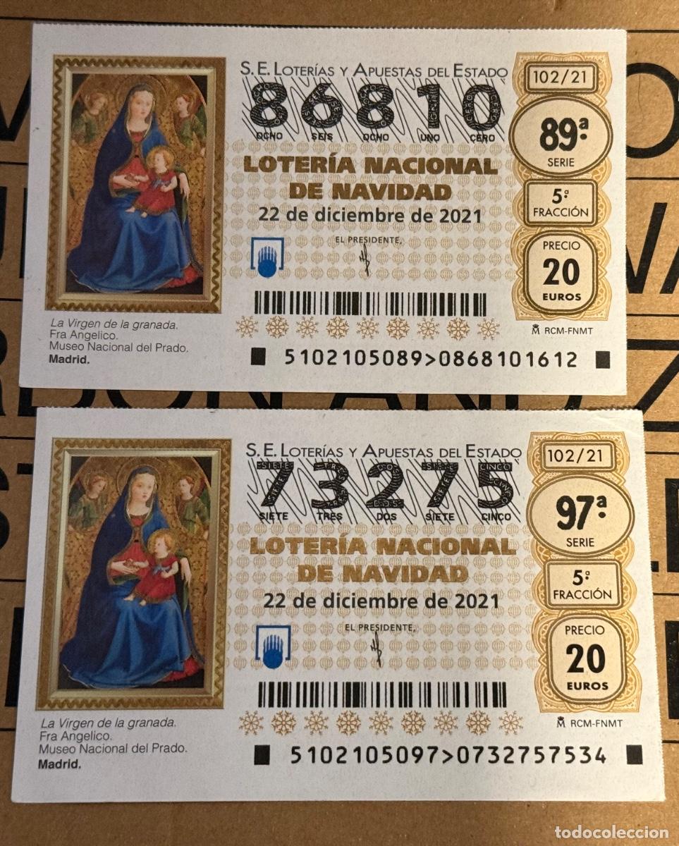 Loterie Nationale: Dos billetes de Loter&iacute;a de Navidad 2021