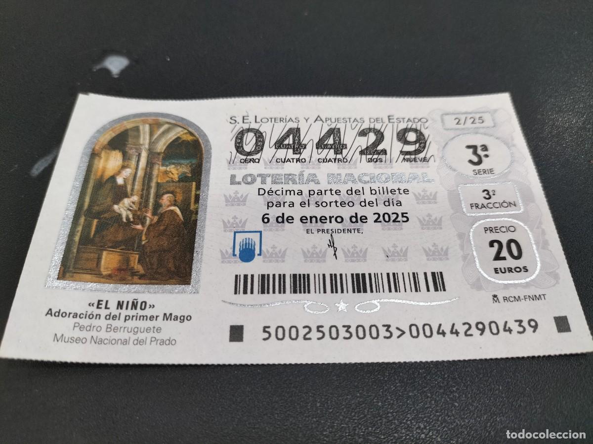 Loterie Nationale: 1 D&Eacute;CIMO LOTERIA SABADO 6 ENERO 2025 - 2/25 - EL NI&Ntilde;O REYES MAGOS PRADO