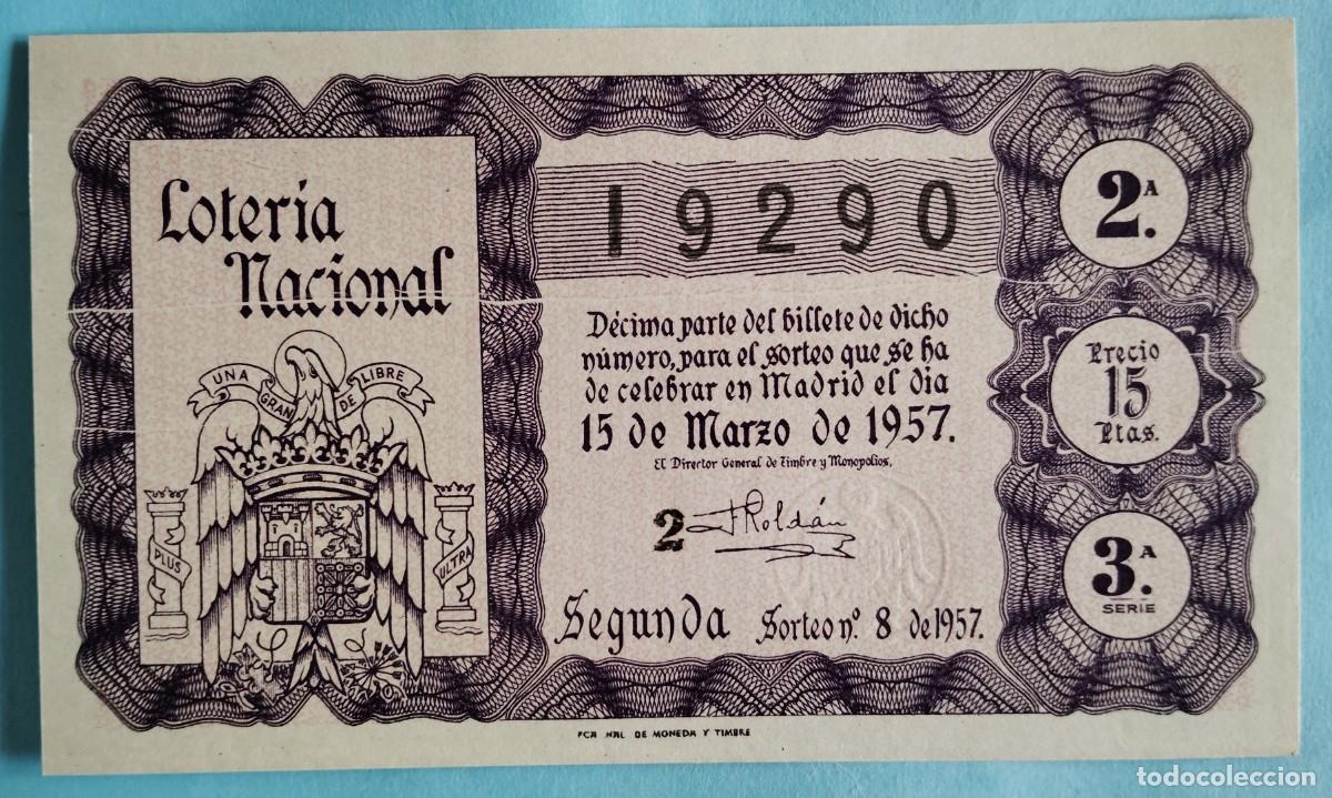 Nationale spanische Lotterie: Loter&iacute;a Nacional, a&ntilde;o 1957, sorteo 8
