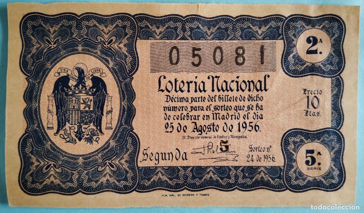 Nationale spanische Lotterie: Loter&iacute;a Nacional, a&ntilde;o 1956, sorteo 24