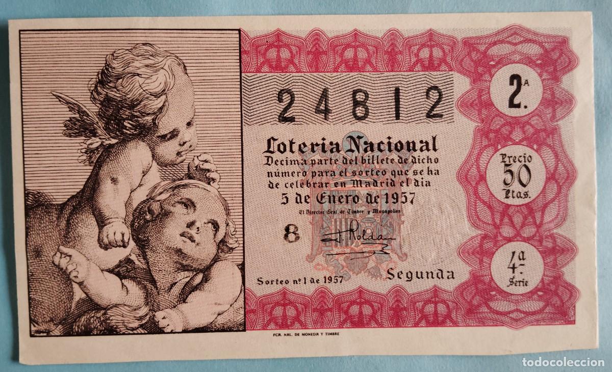 Nationale spanische Lotterie: Loter&iacute;a Nacional, a&ntilde;o 1957, sorteo 1
