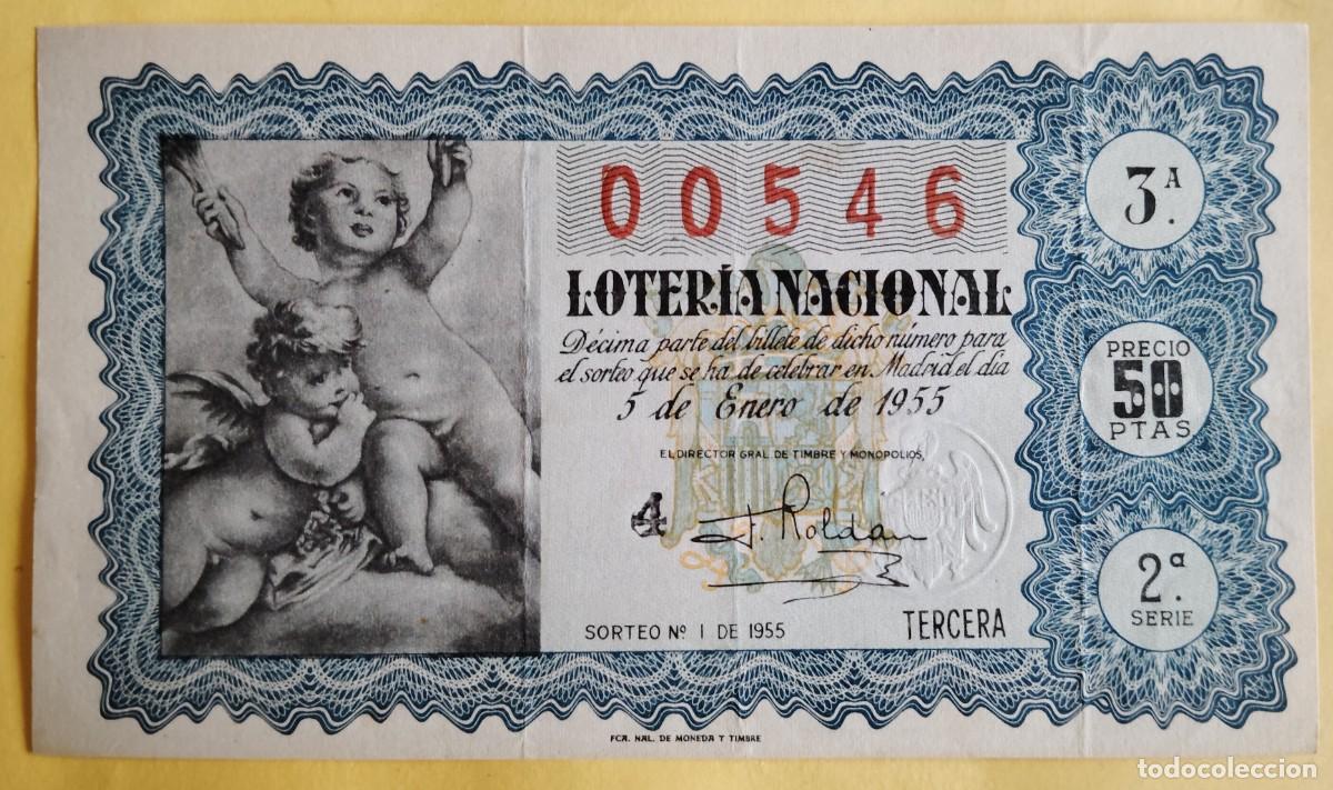 Nationale spanische Lotterie: Loter&iacute;a Nacional, a&ntilde;o 1955, sorteo 1