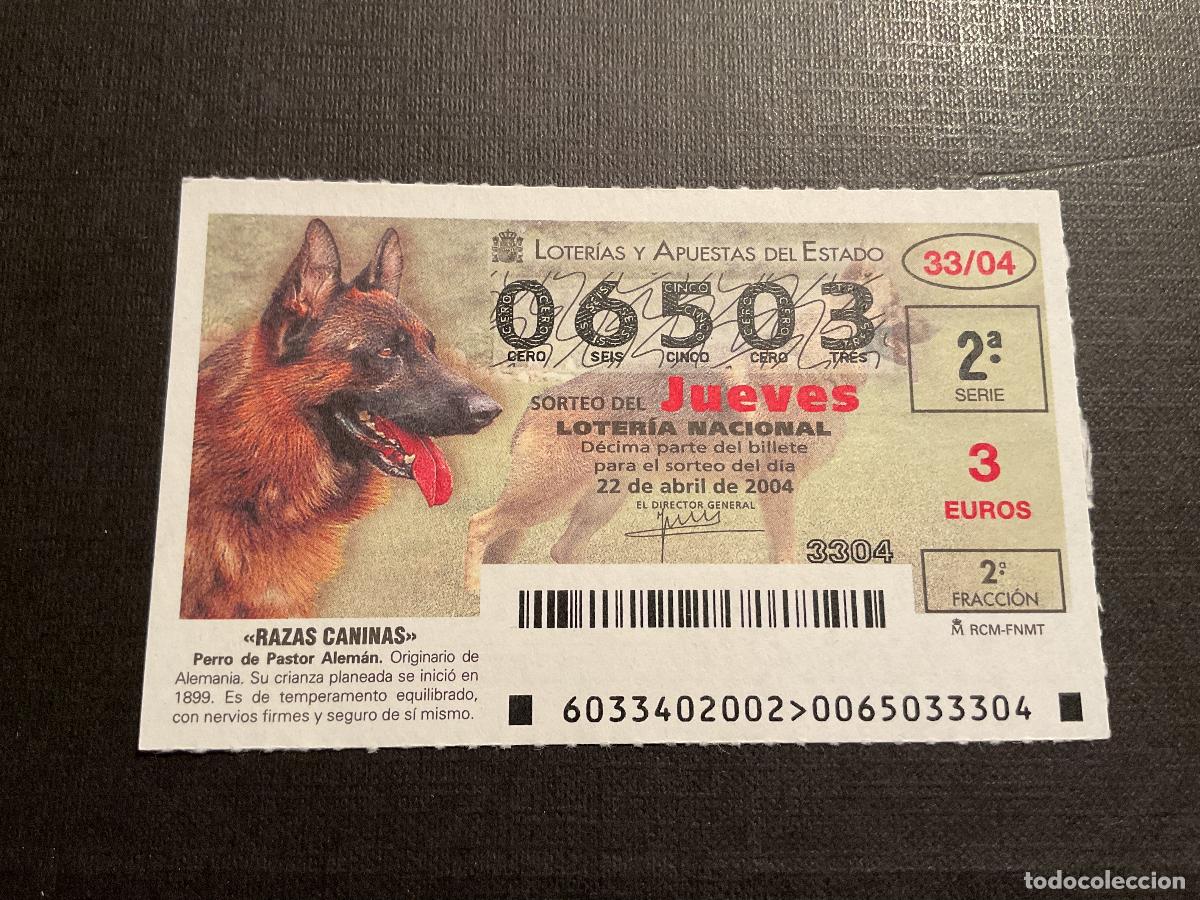 Nationale spanische Lotterie: DECIMO LOTERIA JUEVES N&ordm; 06503 SORTEO 33 A&Ntilde;O 2004