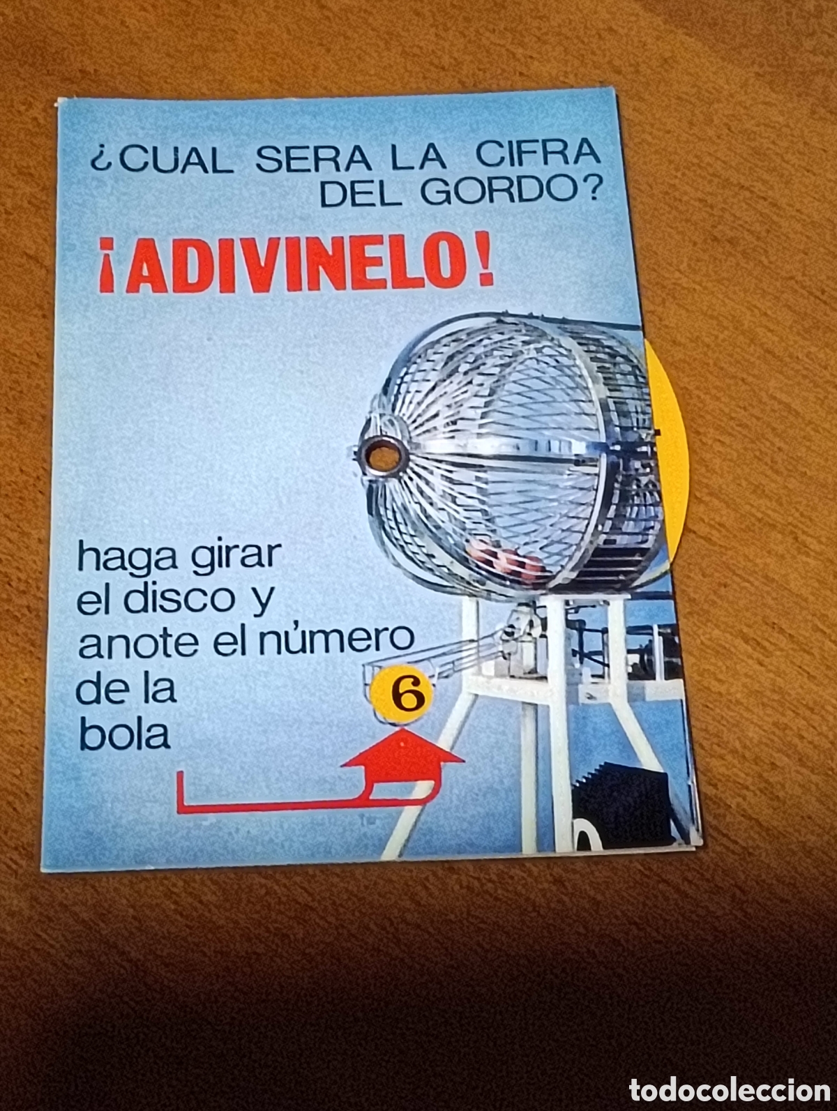 Nationale spanische Lotterie: Antiguo juego disco giratorio loteria nacional sorteo del gordo en buen estado