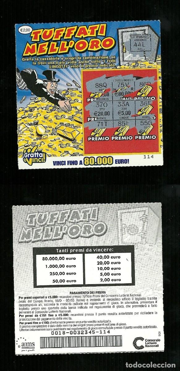 Nationale spanische Lotterie: Gratta e Vinci - Tuffati nell'oro - Lotto 18