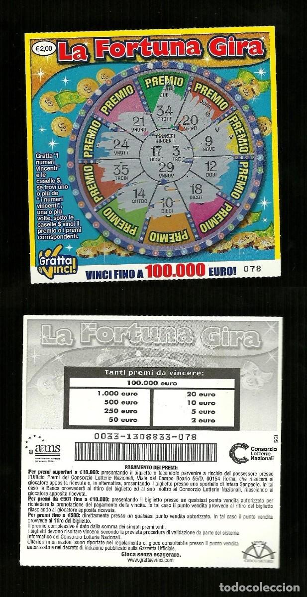 Nationale spanische Lotterie: Gratta e Vinci - La Fortuna Gira - Lotto 78