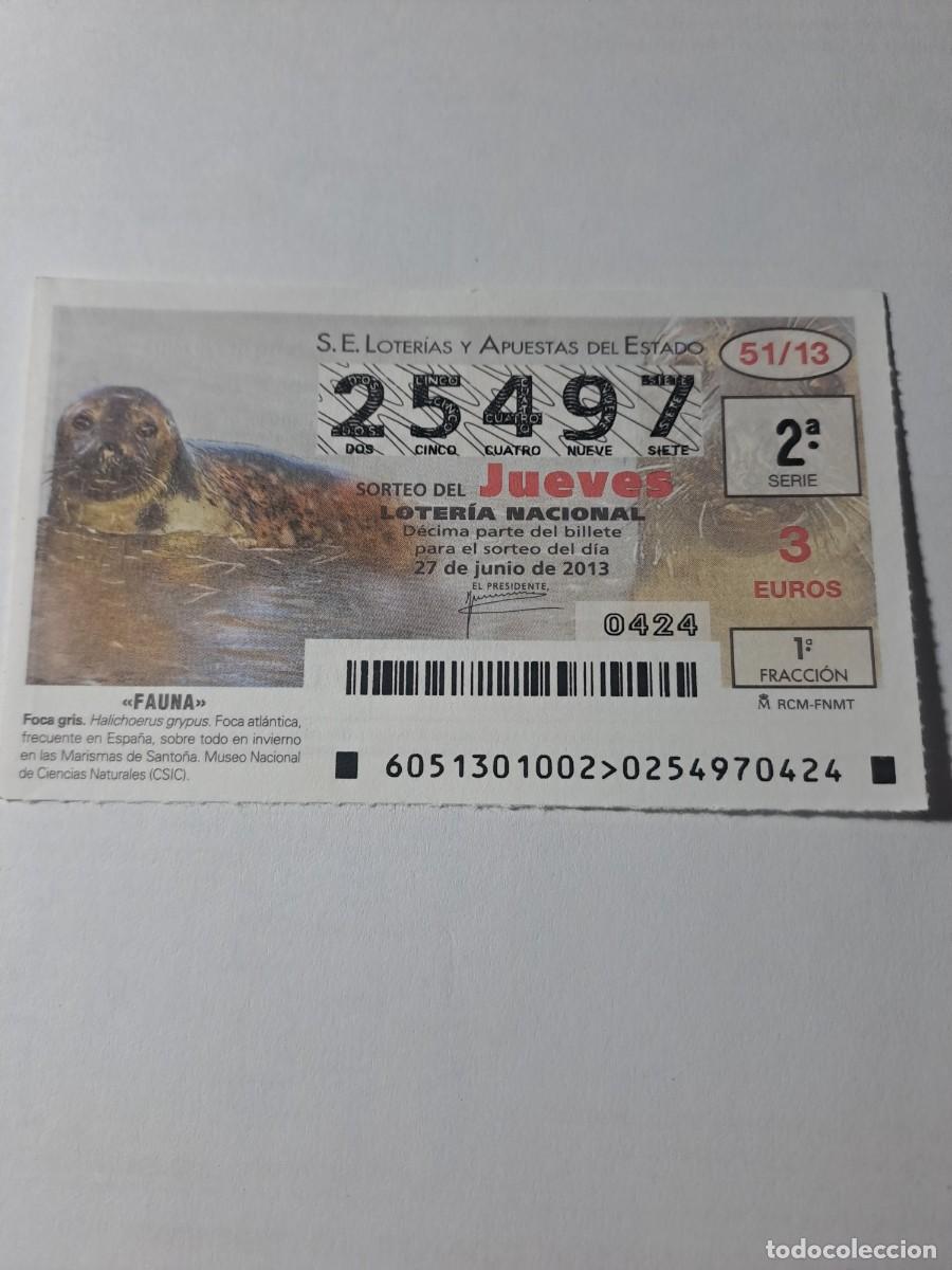 Nationale spanische Lotterie: Loteria Nacional Jueves 27 06 2013