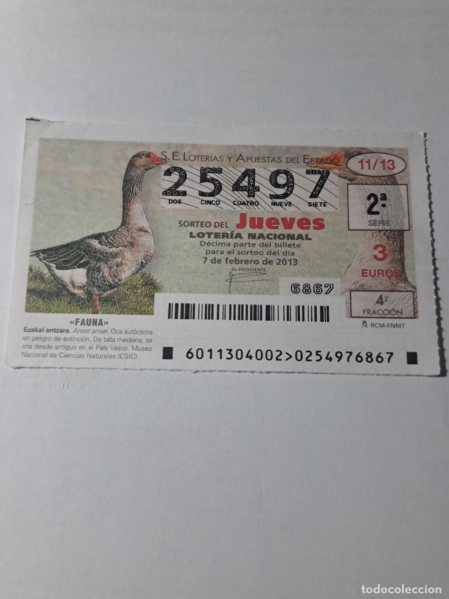 Nationale spanische Lotterie: Loteria Nacional Jueves 07 02 2013
