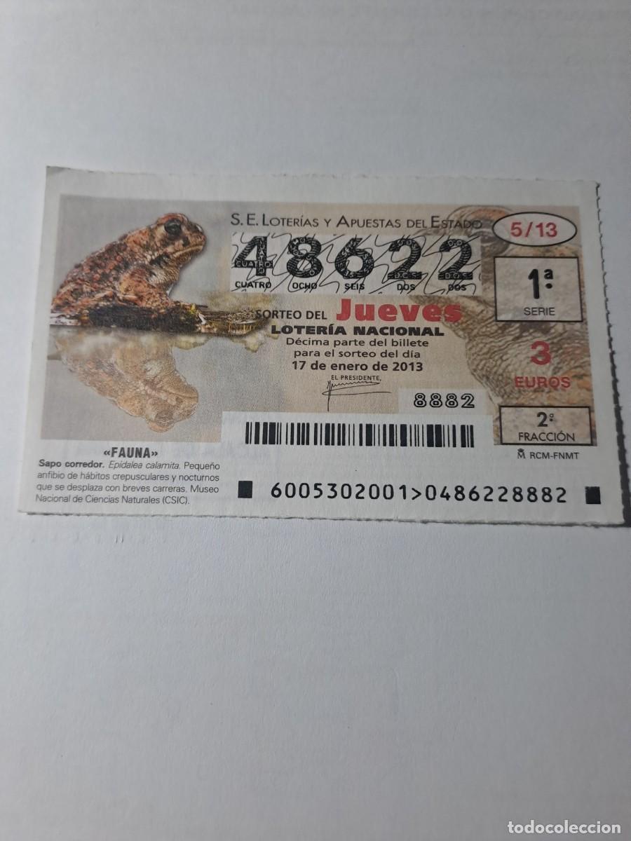 Nationale spanische Lotterie: Loteria Nacional Jueves 17 01 2013