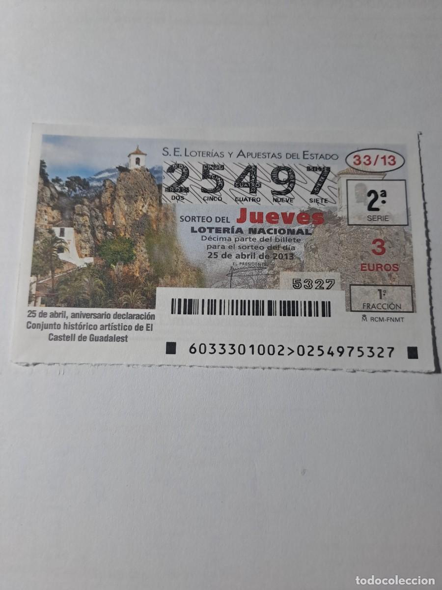 Nationale spanische Lotterie: Loteria Nacional Jueves 25 04 2013