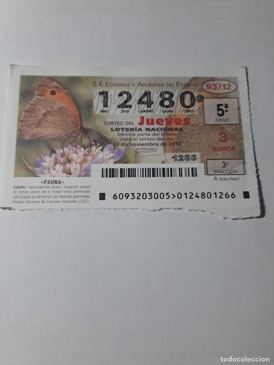 Nationale spanische Lotterie: Loteria Nacional Jueves 22 11 2012