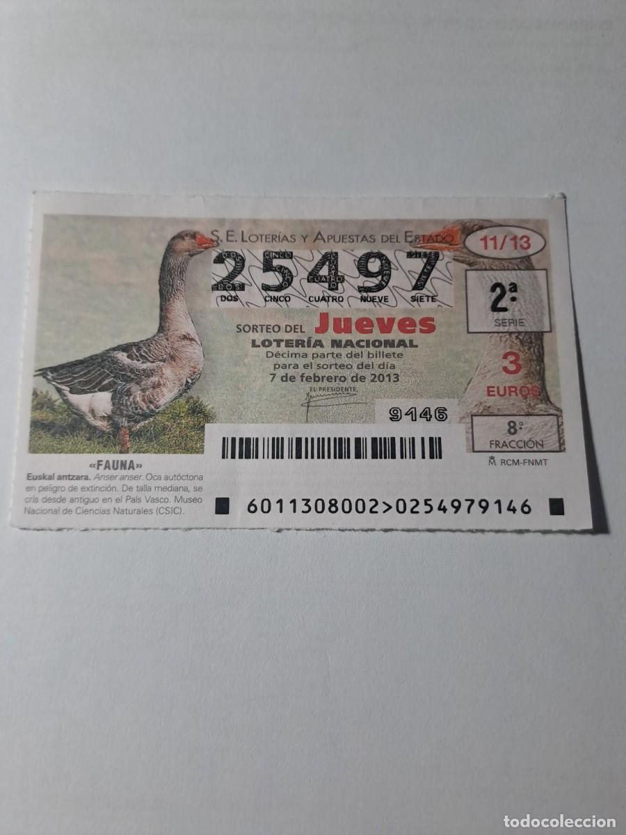 Nationale spanische Lotterie: Loteria Nacional Jueves 07 02 2013