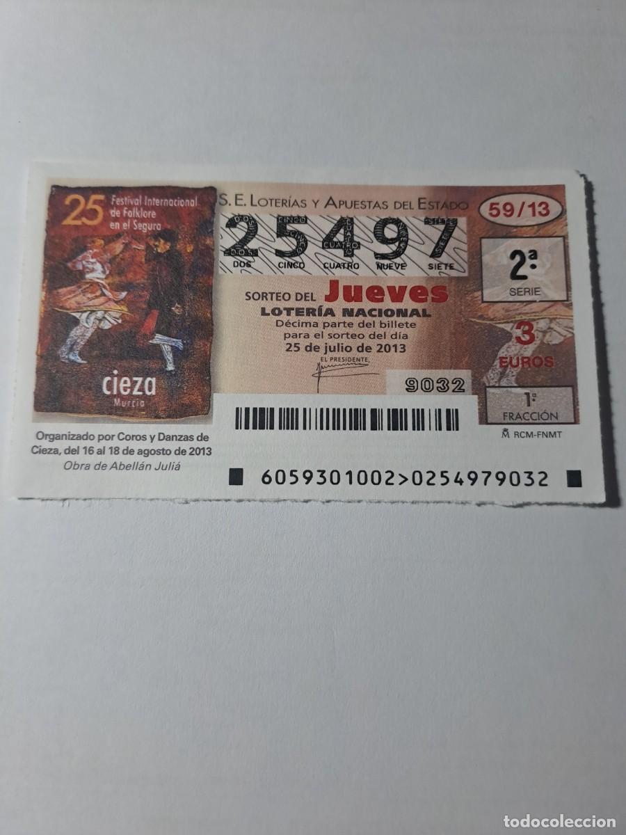 Nationale spanische Lotterie: Loteria Nacional Jueves 25 07 2013