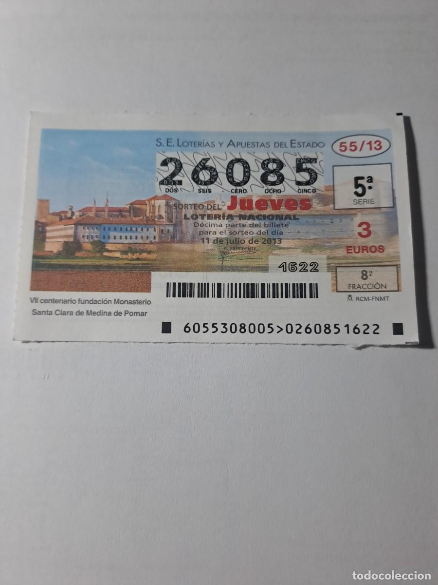 Nationale spanische Lotterie: Loteria Nacional Jueves 11 07 2013