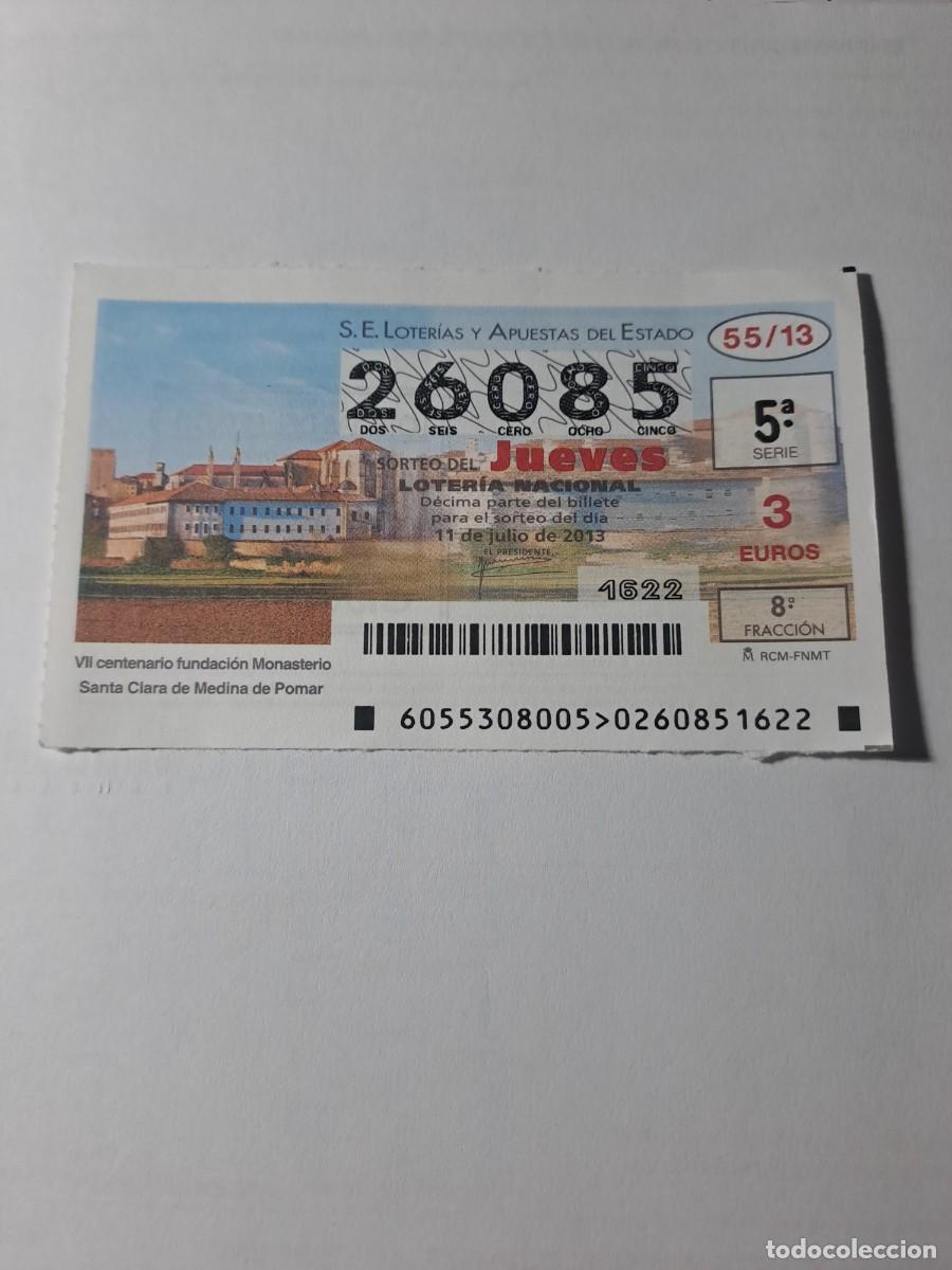Nationale spanische Lotterie: Loteria Nacional Jueves 11 07 2013