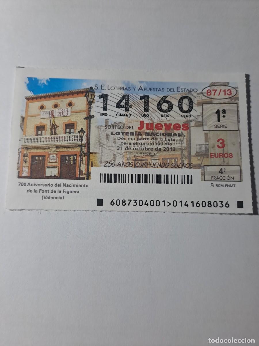 Nationale spanische Lotterie: Loteria Nacional Jueves 31 10 2013