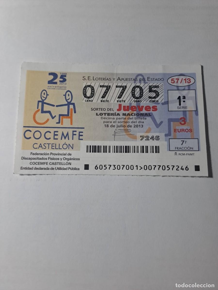 Nationale spanische Lotterie: Loteria Nacional Jueves 18 07 2013