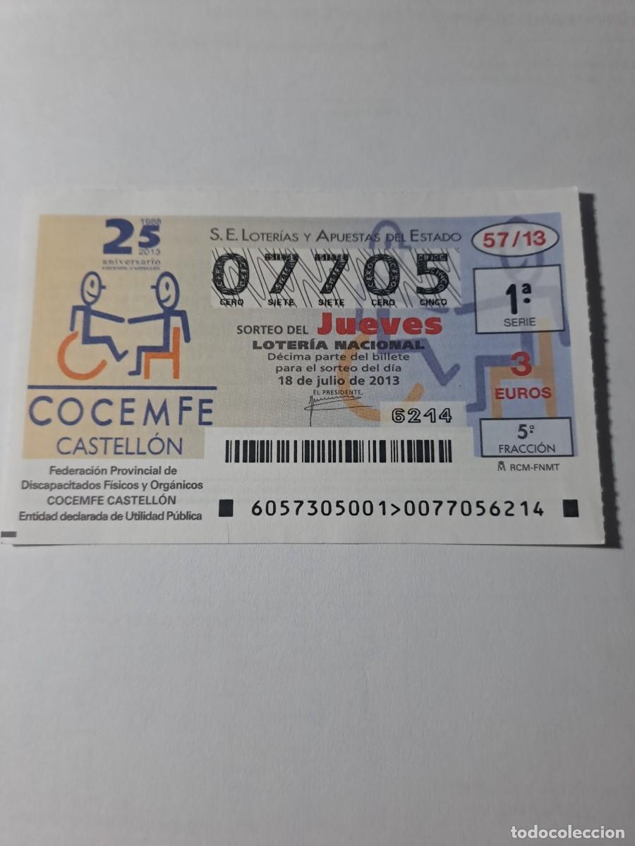 Nationale spanische Lotterie: Loteria Nacional Jueves 18 07 2013