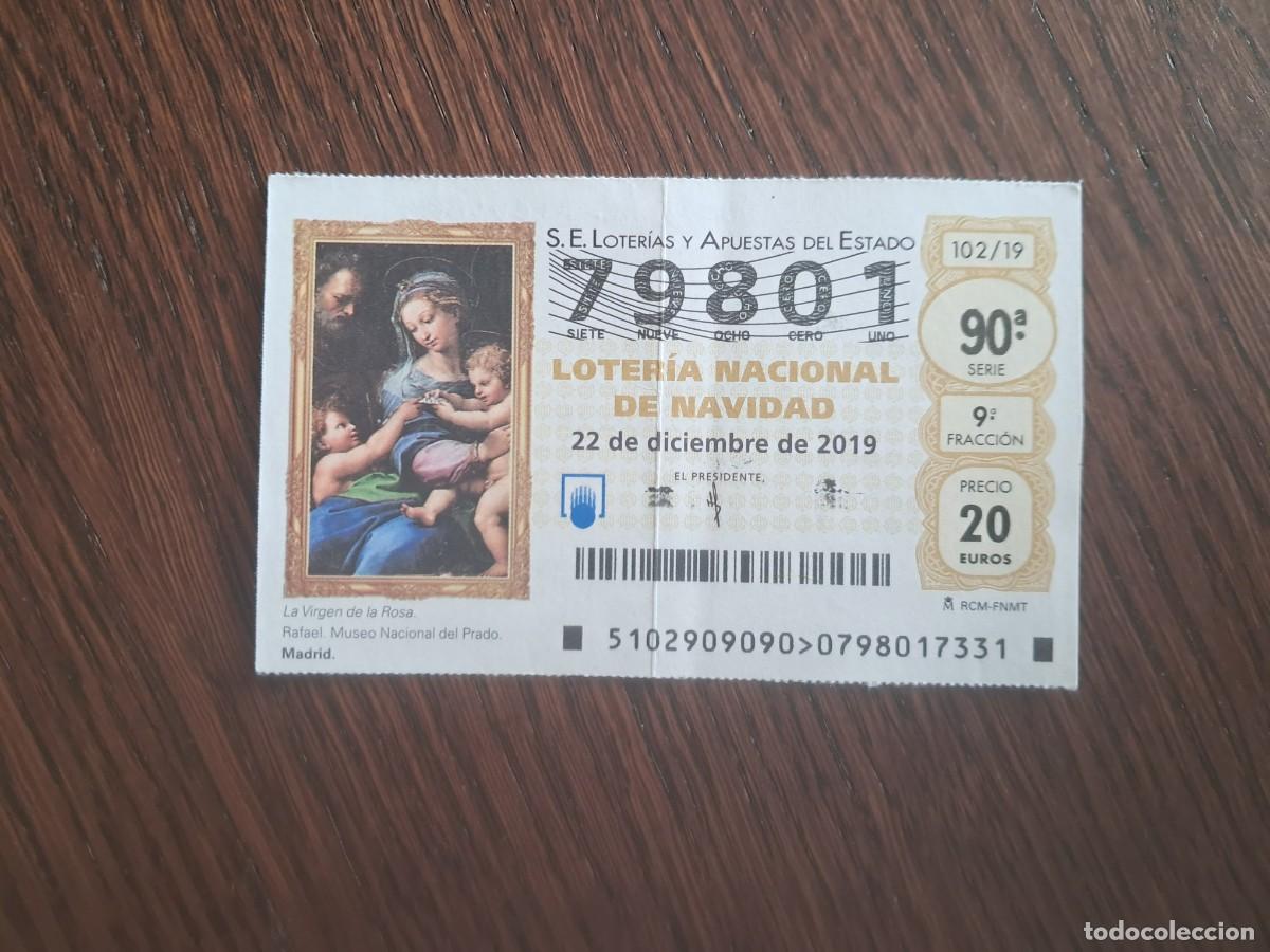Nationale spanische Lotterie: d&eacute;cimo loter&iacute;a nacional de d&iacute;a 22-12-91, extra de navidad. sorteo 102/19.