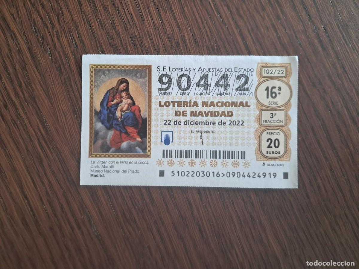 Nationale spanische Lotterie: d&eacute;cimo loter&iacute;a nacional de d&iacute;a 22-12-22, extra de navidad. sorteo 102/22.