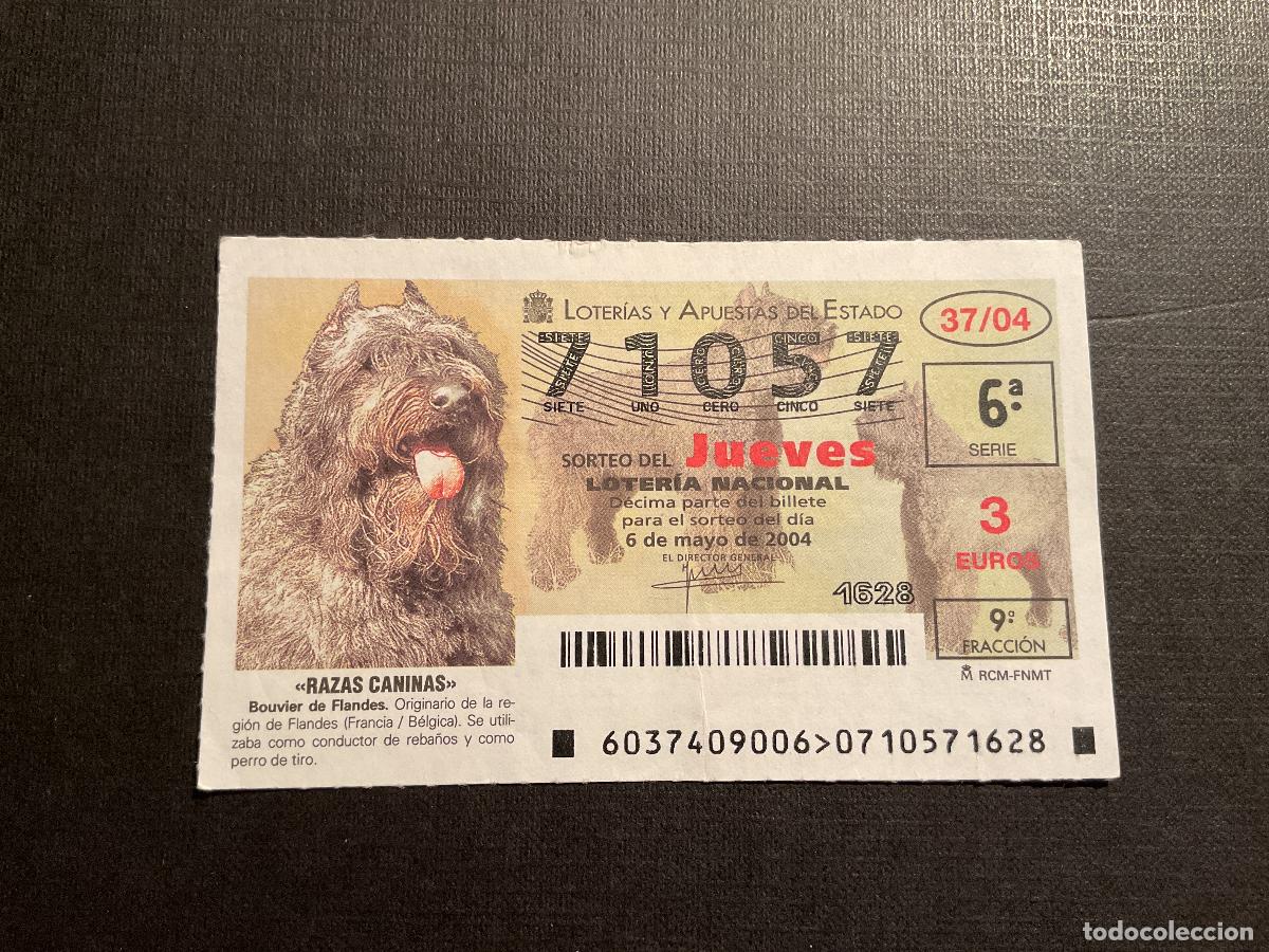 Lotaria Nacional: DECIMO LOTERIA JUEVES N&ordm; 71057 SORTEO 37 A&Ntilde;O 2004