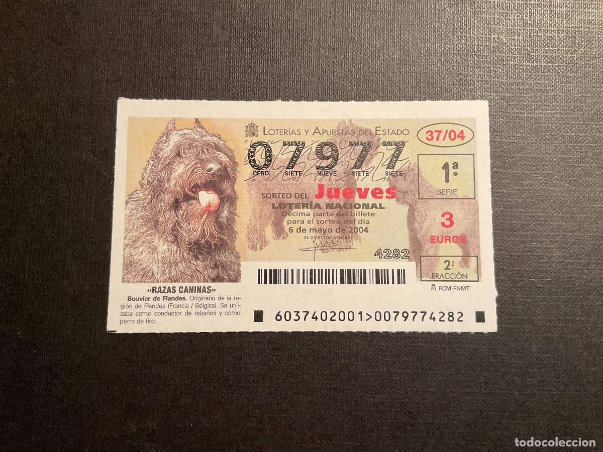 Lotaria Nacional: DECIMO LOTERIA JUEVES N&ordm; 07977 SORTEO 37 A&Ntilde;O 2004