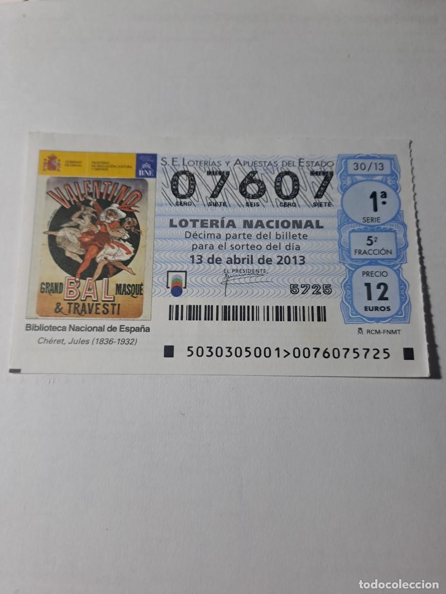 Nationale spanische Lotterie: Loteria Nacional 13 04 2013