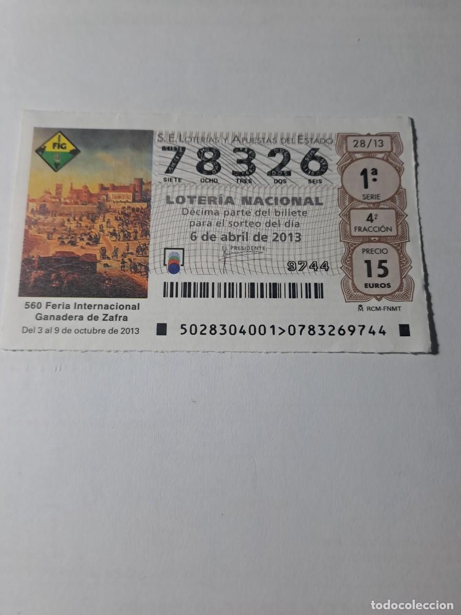 Nationale spanische Lotterie: Loteria Nacional 13 04 2013