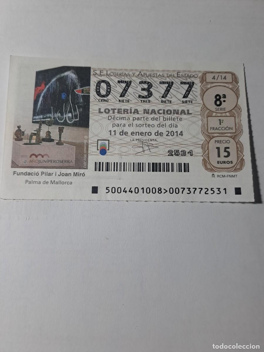 Nationale spanische Lotterie: Loteria Nacional 11 01 2014