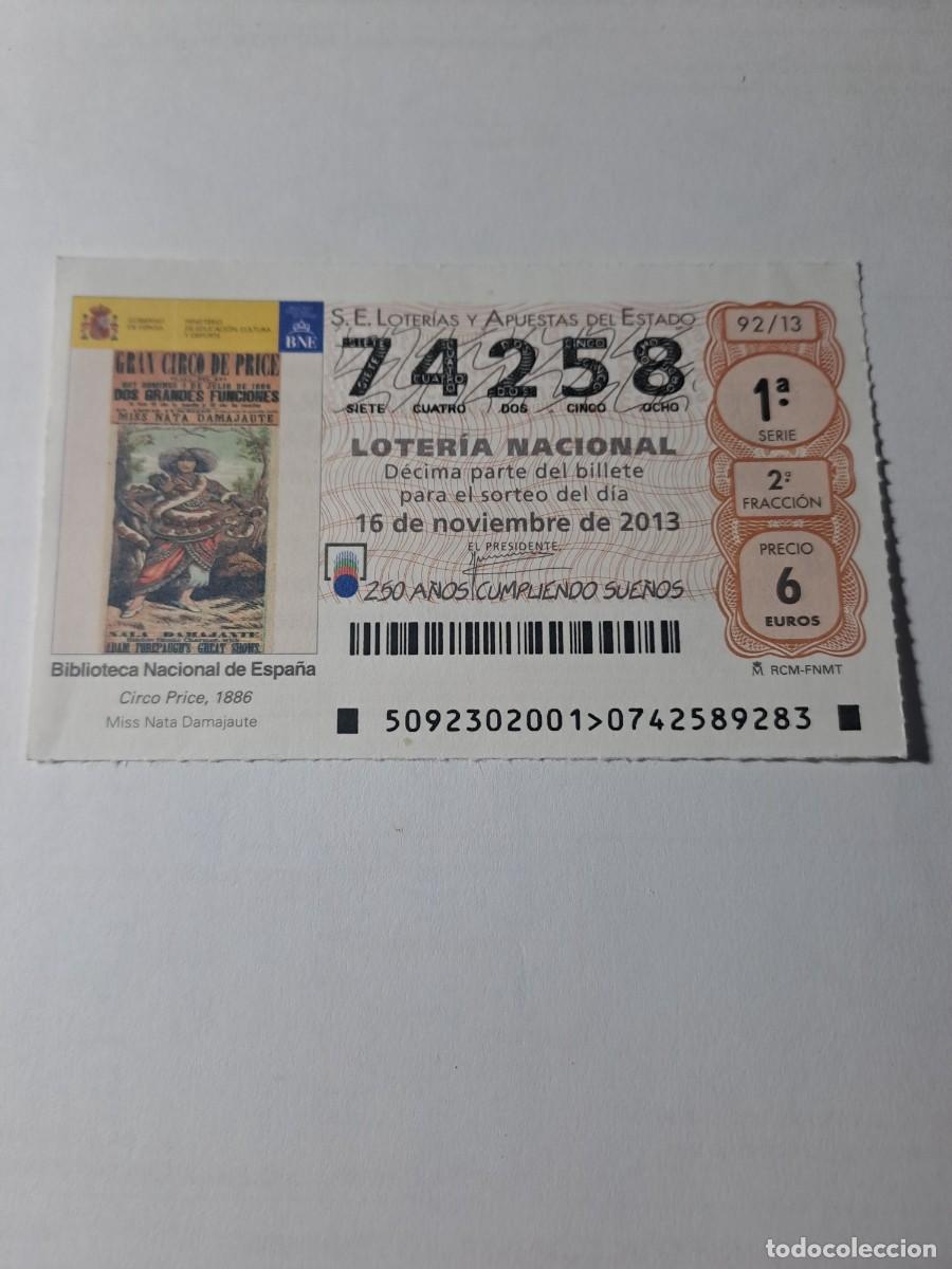 Nationale spanische Lotterie: Loteria Nacional 16 11 2013