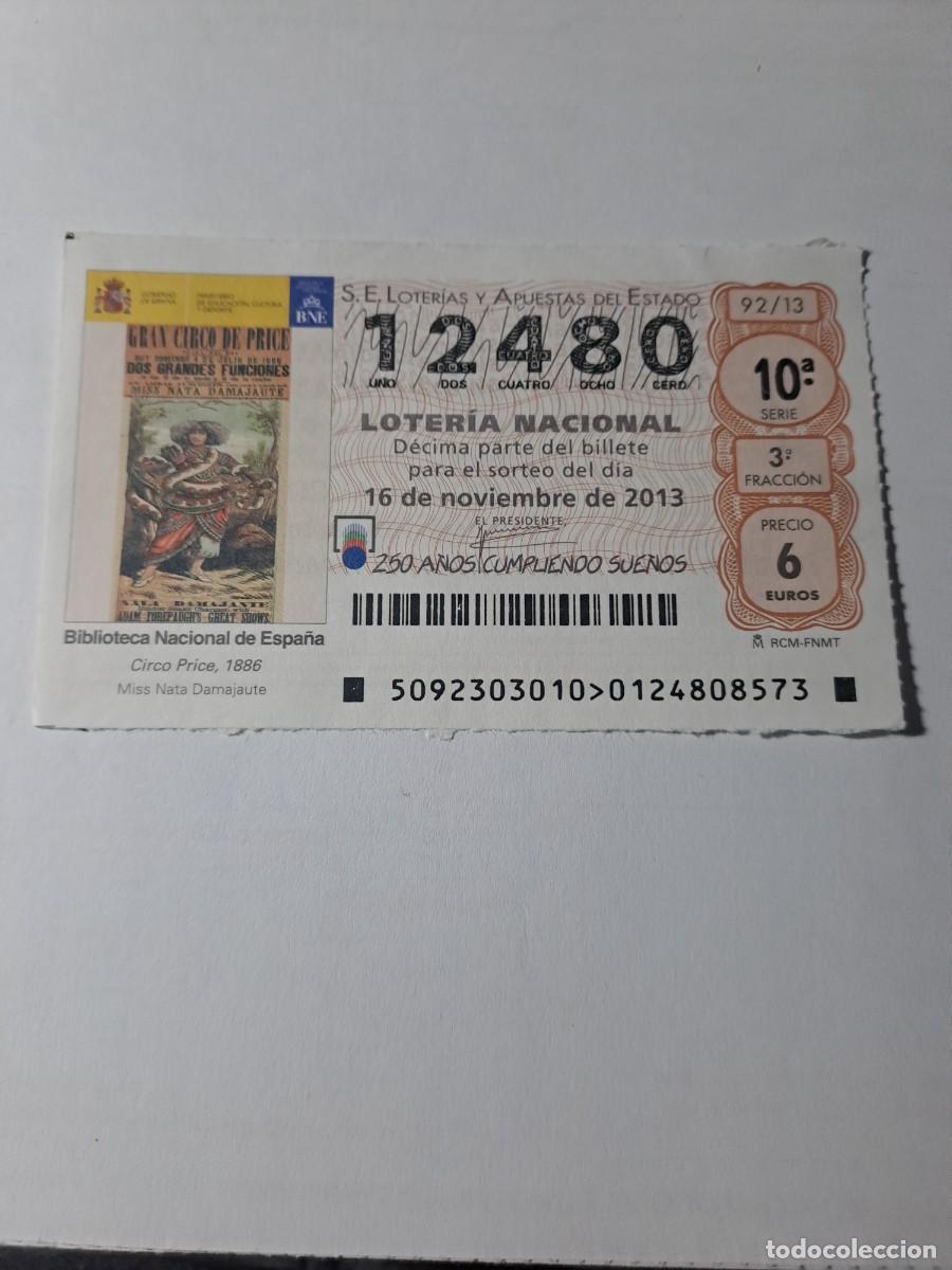 Nationale spanische Lotterie: Loteria Nacional 16 11 2013