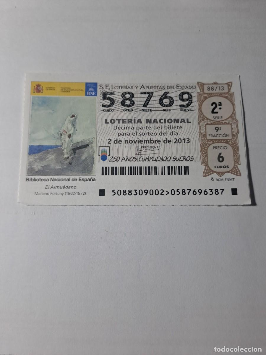 Nationale spanische Lotterie: Loteria Nacional 02 11 2013