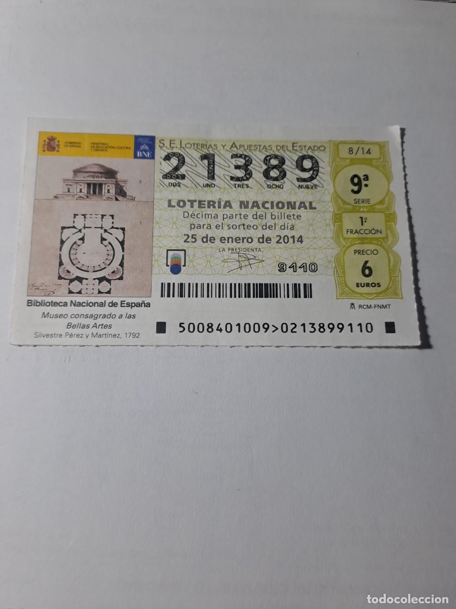 Nationale spanische Lotterie: Loteria Nacional 25 01 2014
