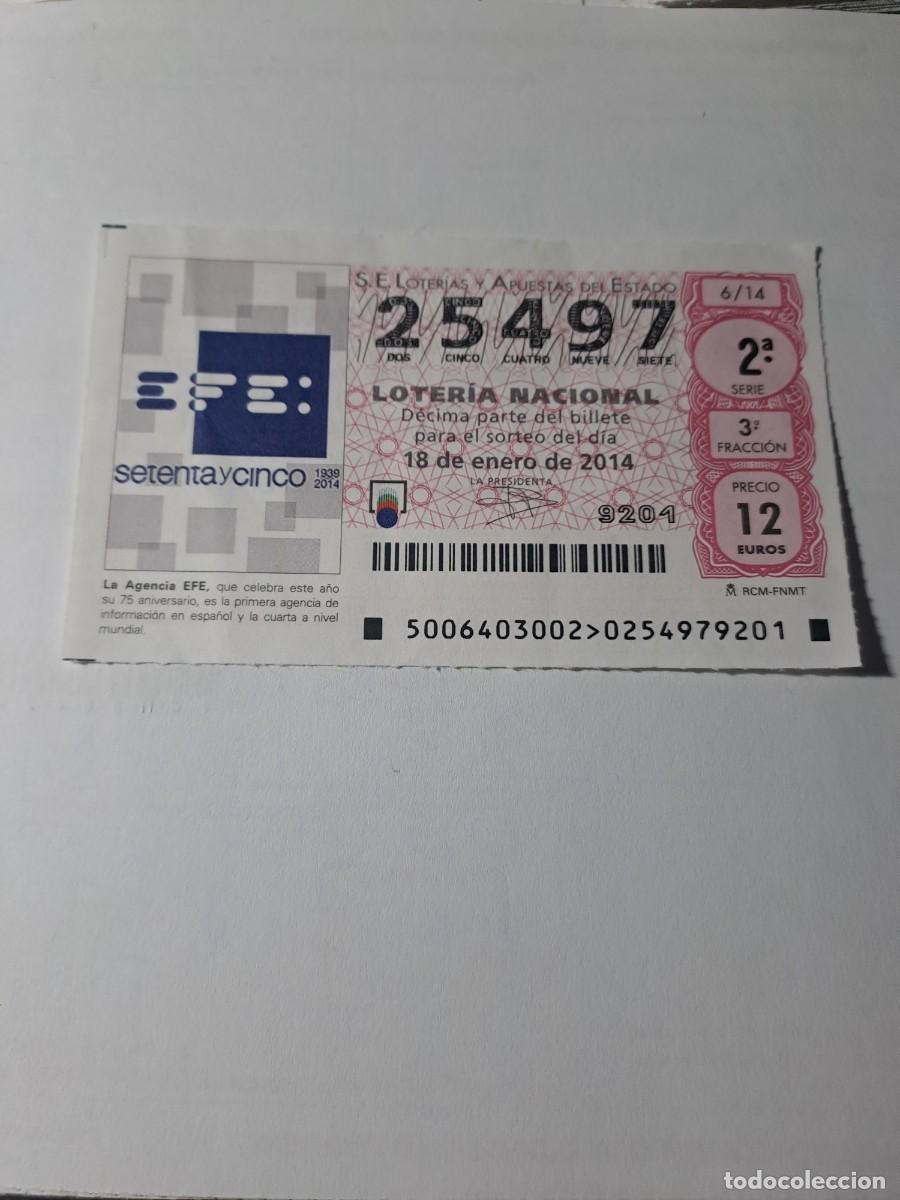 Nationale spanische Lotterie: Loteria Nacional 18 01 2014