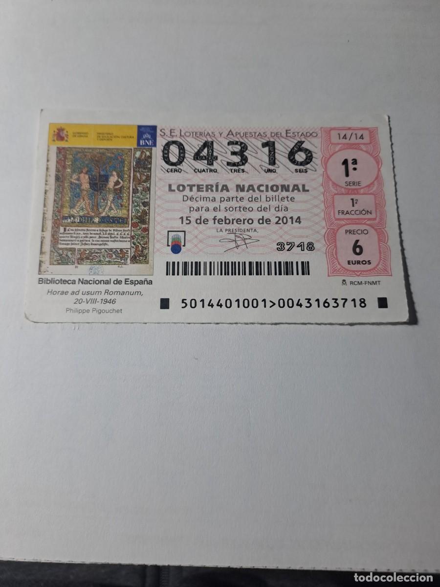 Nationale spanische Lotterie: Loteria Nacional 15 02 2014