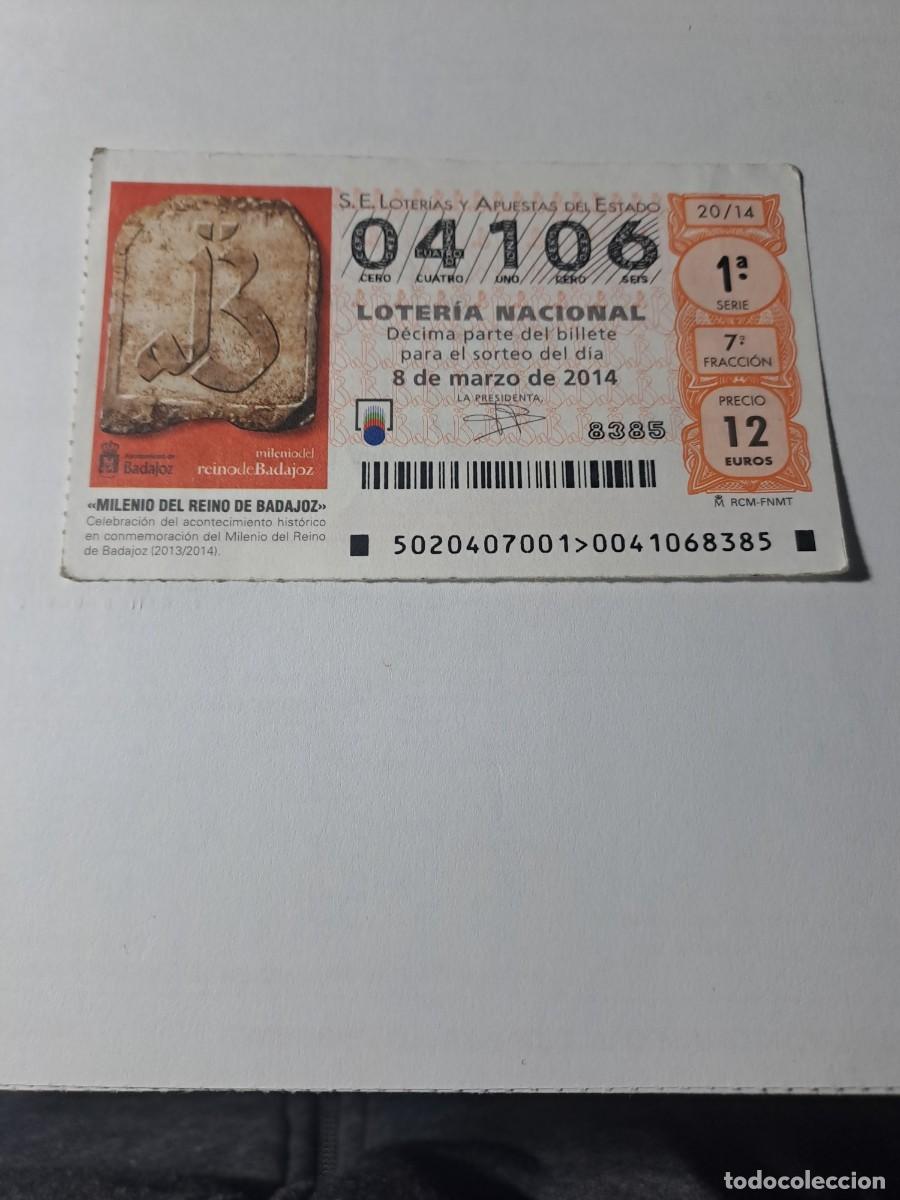 Nationale spanische Lotterie: Loteria Nacional 08 03 2014
