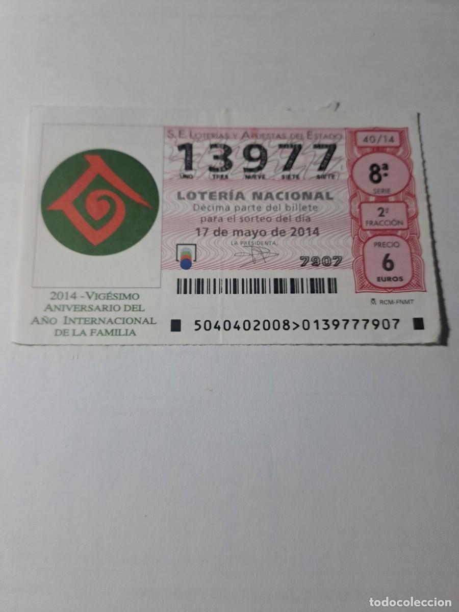 National Spanish Lottery: Loteria Nacional 17 05 2014